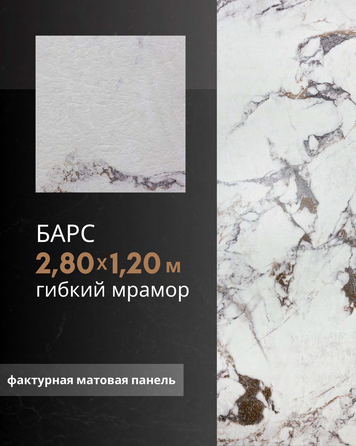 Барс — фактурная матовая панель